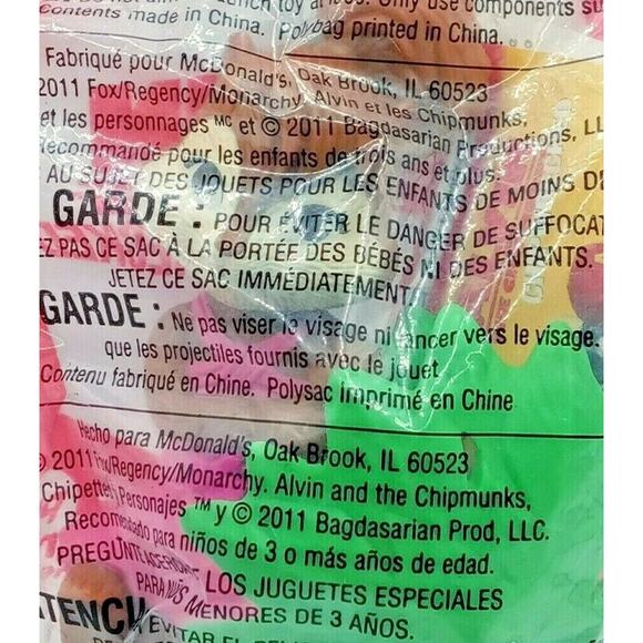 McDonalds Alvin Chipmunks 2011 Brittany Chipwrecked Toy Happy Meal Collectible - Picture 3 of 10